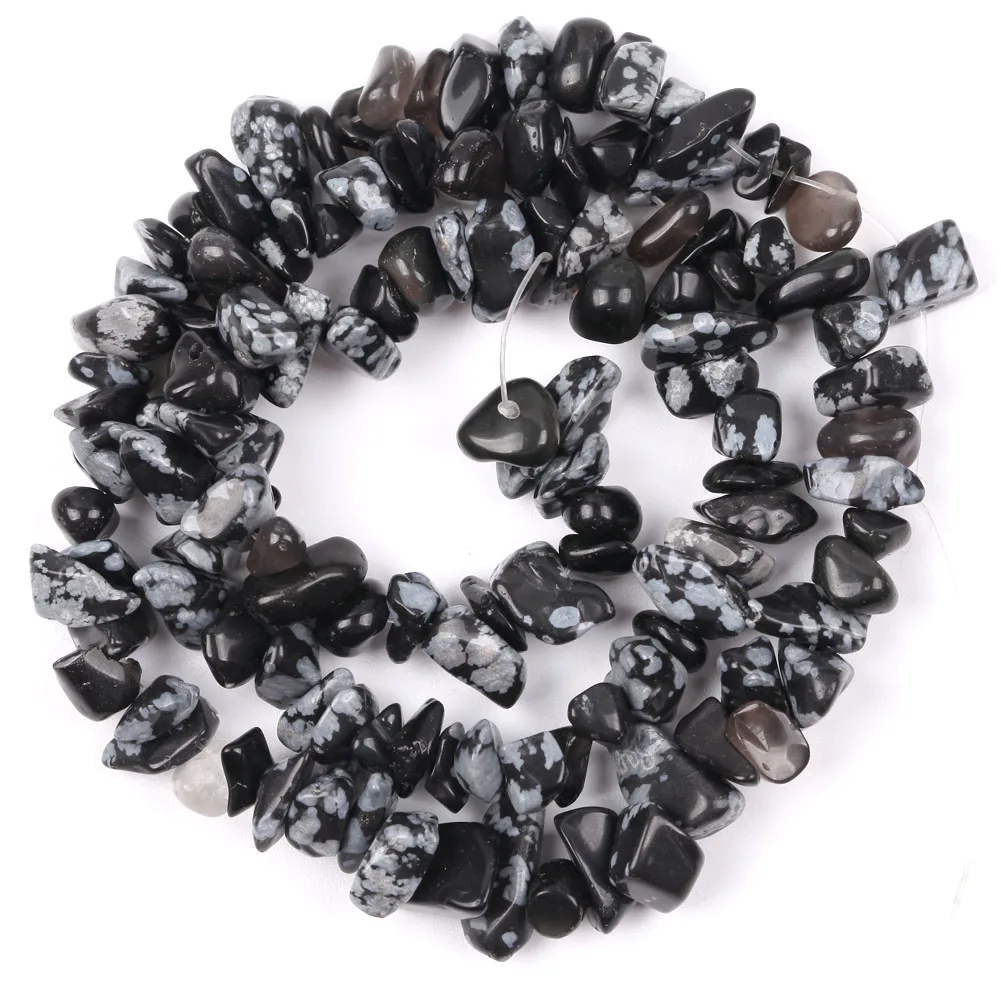 Natural Stone Irregular Gravel Beads for Jewelry Making - Freeform Beads for DIY Necklaces & Bracelets, 15'' Strand