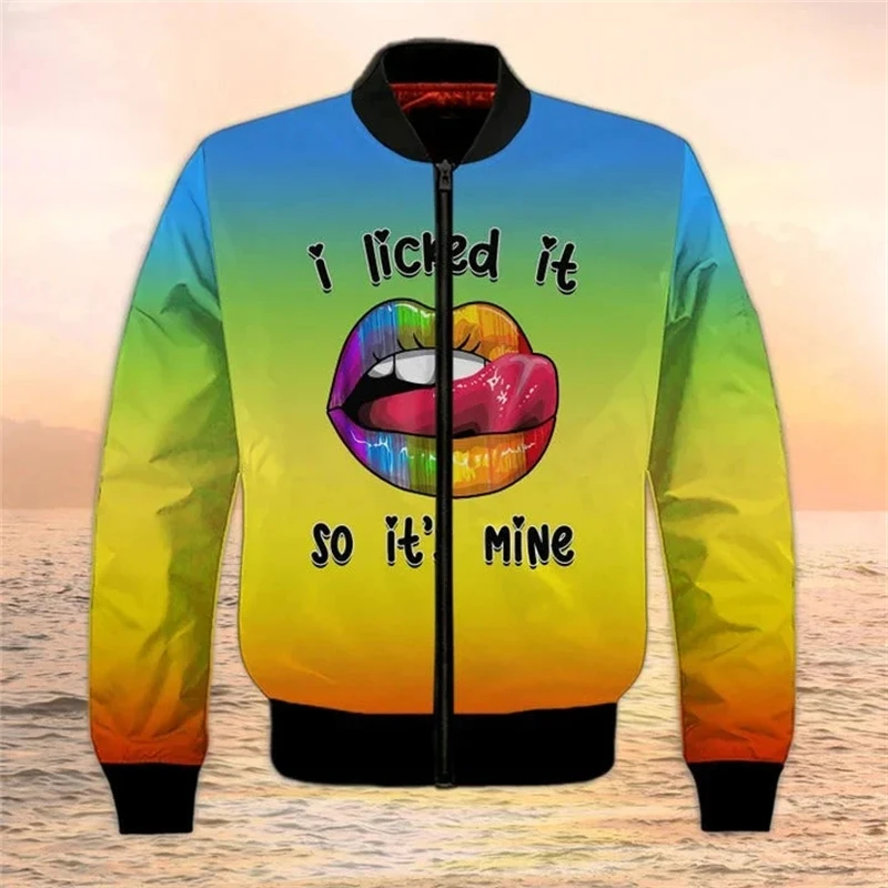 thumbnail image 1 of Nueva chaqueta bomber con estampado lésbico Lgbt para hombre y mujer, chaqueta bomber para hombre y mujer, abrigo de manga larga con bolsillos y cremallera, chaquetas de primavera, 1 of 4