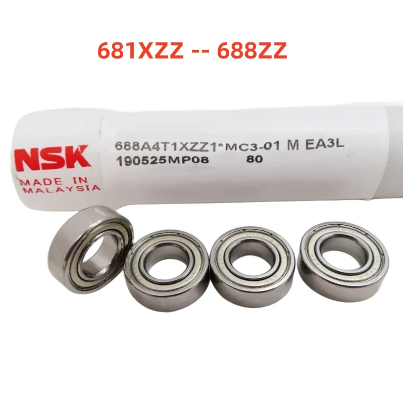 20pcs Original NSK high speed bearing 681XZZ 683ZZ 684ZZ 685ZZ 686ZZ 687ZZ 688ZZ 3x7x3 4x9x4 5x11x5 6x13x5 8x16x5 8x22x7 mm Miniature Ball Bearings