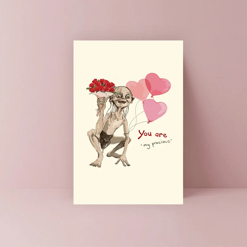 Dachshund Valentine Card Inside/Detail