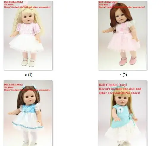 

Many Different Styles Girl Doll Dress fit 16 Inch American Doll 40cm BJD SD Doll clothes accessories gift