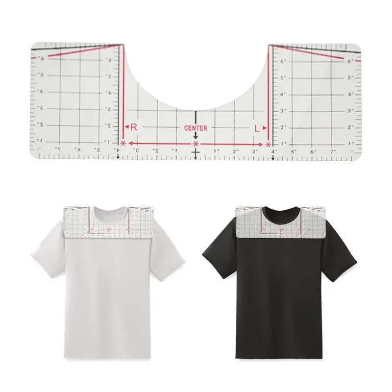 

T-shirt Placement Ruler Tshirt Ruler Guide For Alignment T-Shirt Rulers To Center Designs Alignment Tool Craft Sewing Supplies