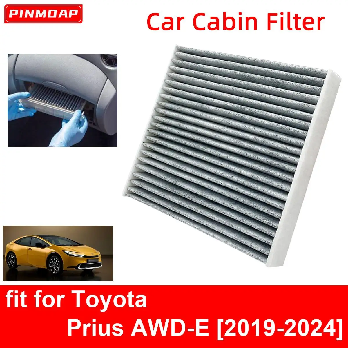 Car Cabin Air Filter for Toyota Prius AWD-E 2019-2024 Auto Filters ...