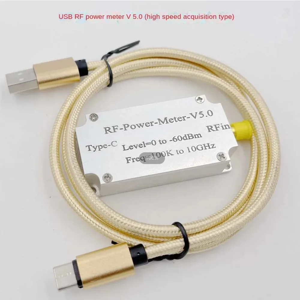 100K To 10GHZ USB RF Power Meter V5 USB Communication Data Export Power Detector Amplitude Measurement Software FOR Ham Radio Rf power meter