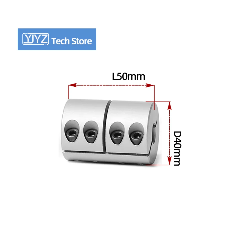 

Rigid Coupling D40L50 Fixture Stepping Servo Motor Coupler CNC Engraving Machine 10/12/12.7/14/15/16/18/20/22mm