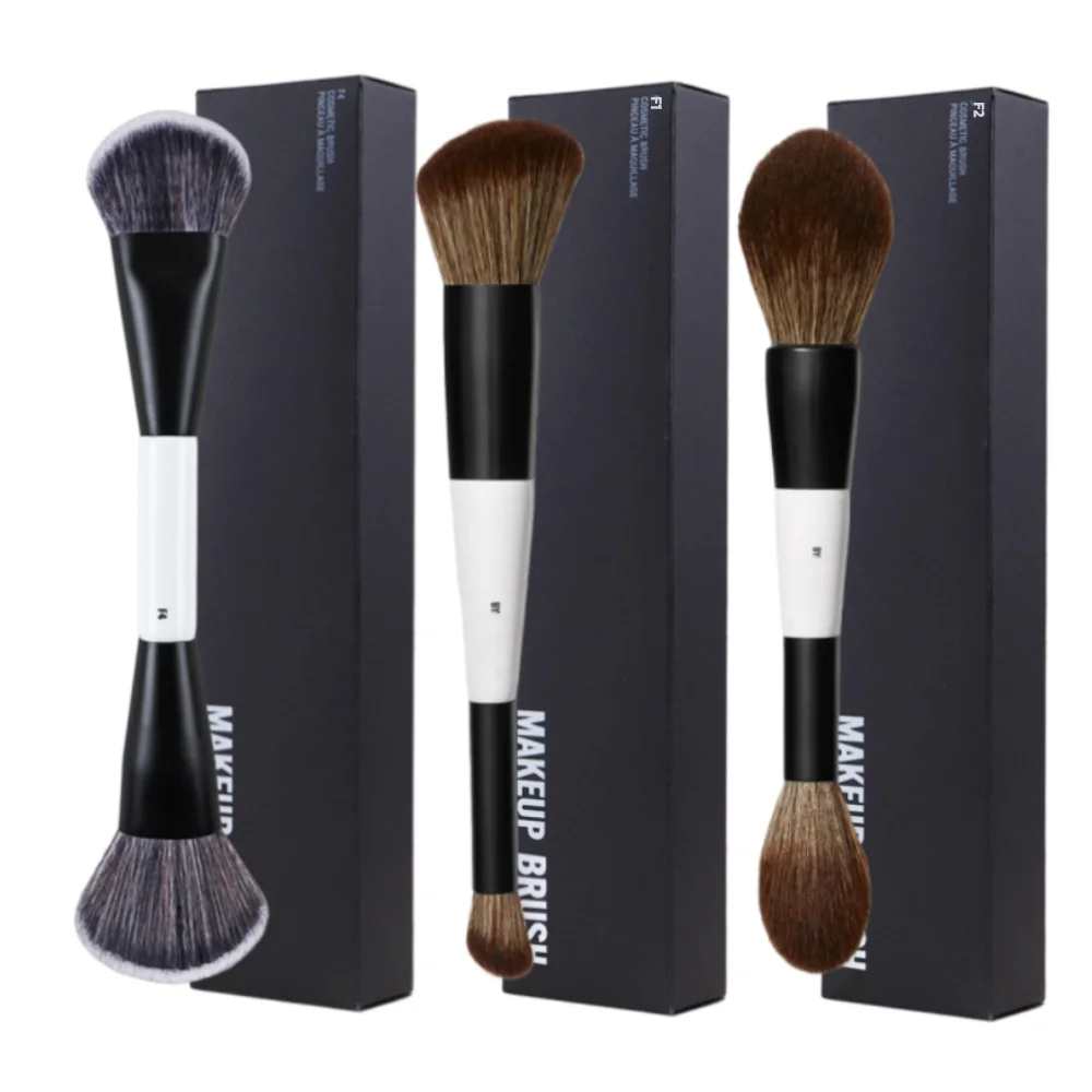 MBM Dual-Ended Foundation Face Brush F4 Powder F1 Blush Contour F2 Makeup Brushes with Box Packaging 1