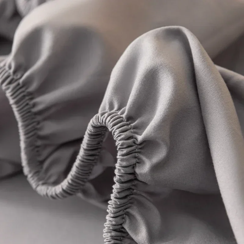 Fitted Sheet with Elastic Bands Non Slip Adjustable Mattress Covers for Single Double King Queen Bed,150/180/200cm 3
