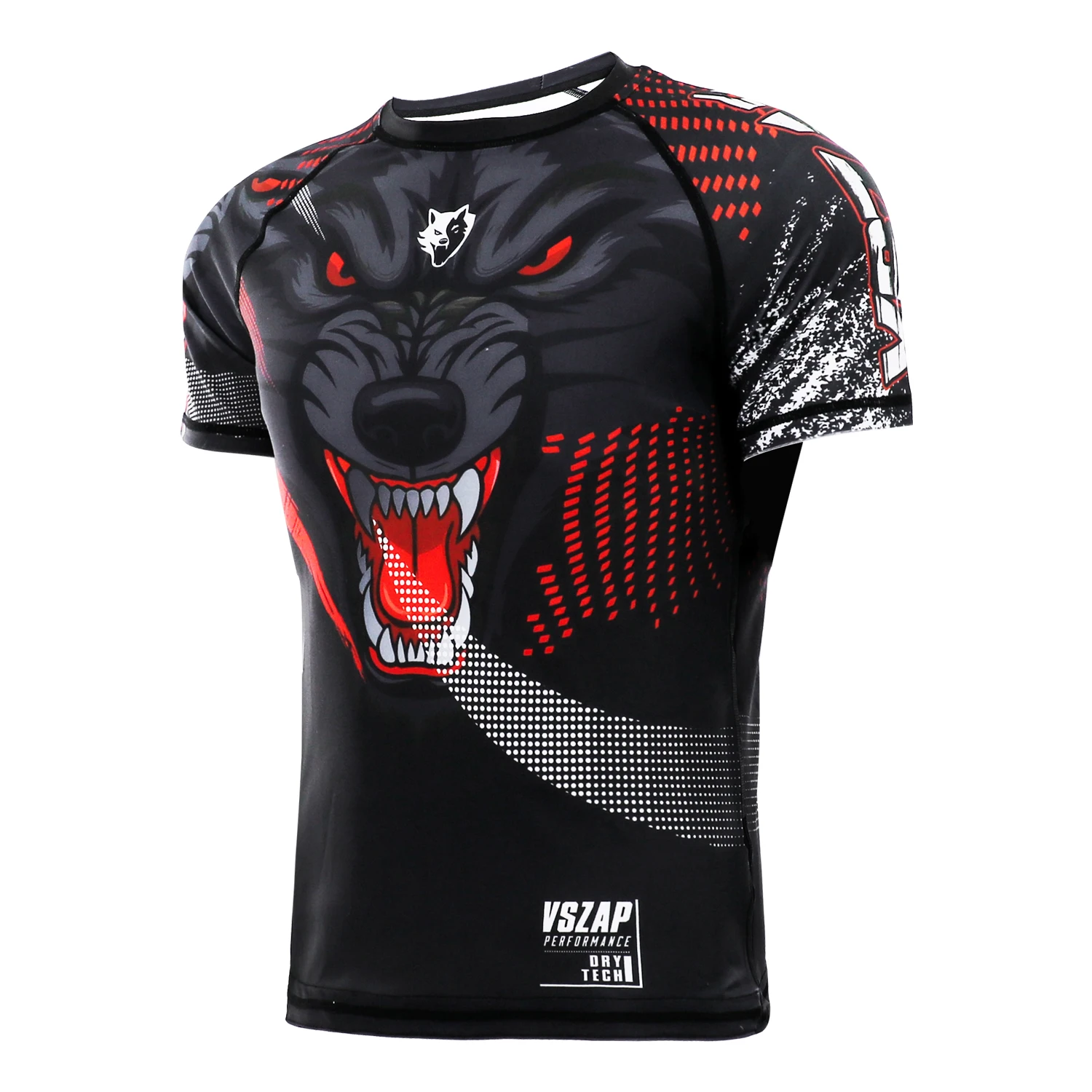 VSZAP Dark Night Quick-Drying Boxing Sport T-Shirt, Jiu-Jitsu MMA Compression Garment
