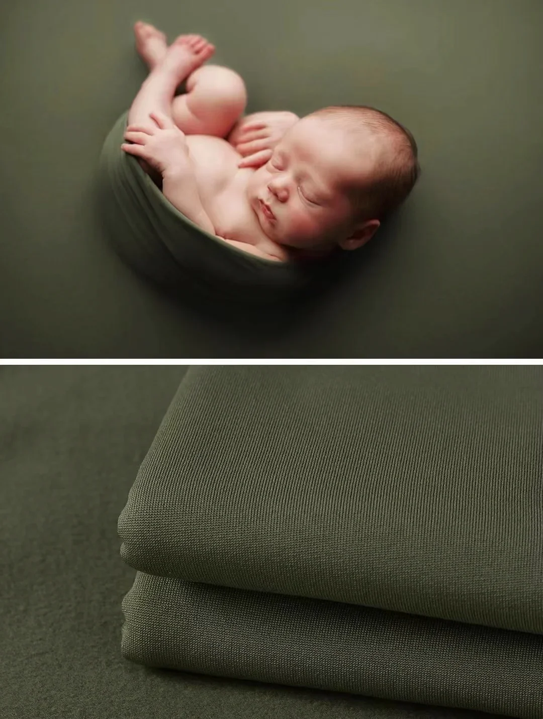 Luxurious Newborn Photography Wrap Blanket & Backdrop Set