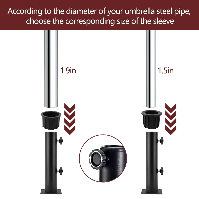 6 Pieces Parasol Base Support Hole Ring Plug Cover Patio Umbrella Stand Replacement Part Swing Chair Repair Spare Parts umbrella stand