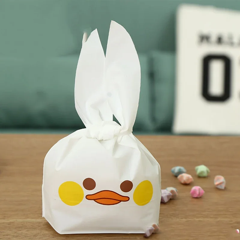 

10 Bunny Duck Candy Cookie Rabbit Long Ear PCS Cute Packaging For Sweets Party Goodie Packing Wedding Cake Bags Gift Bag Present