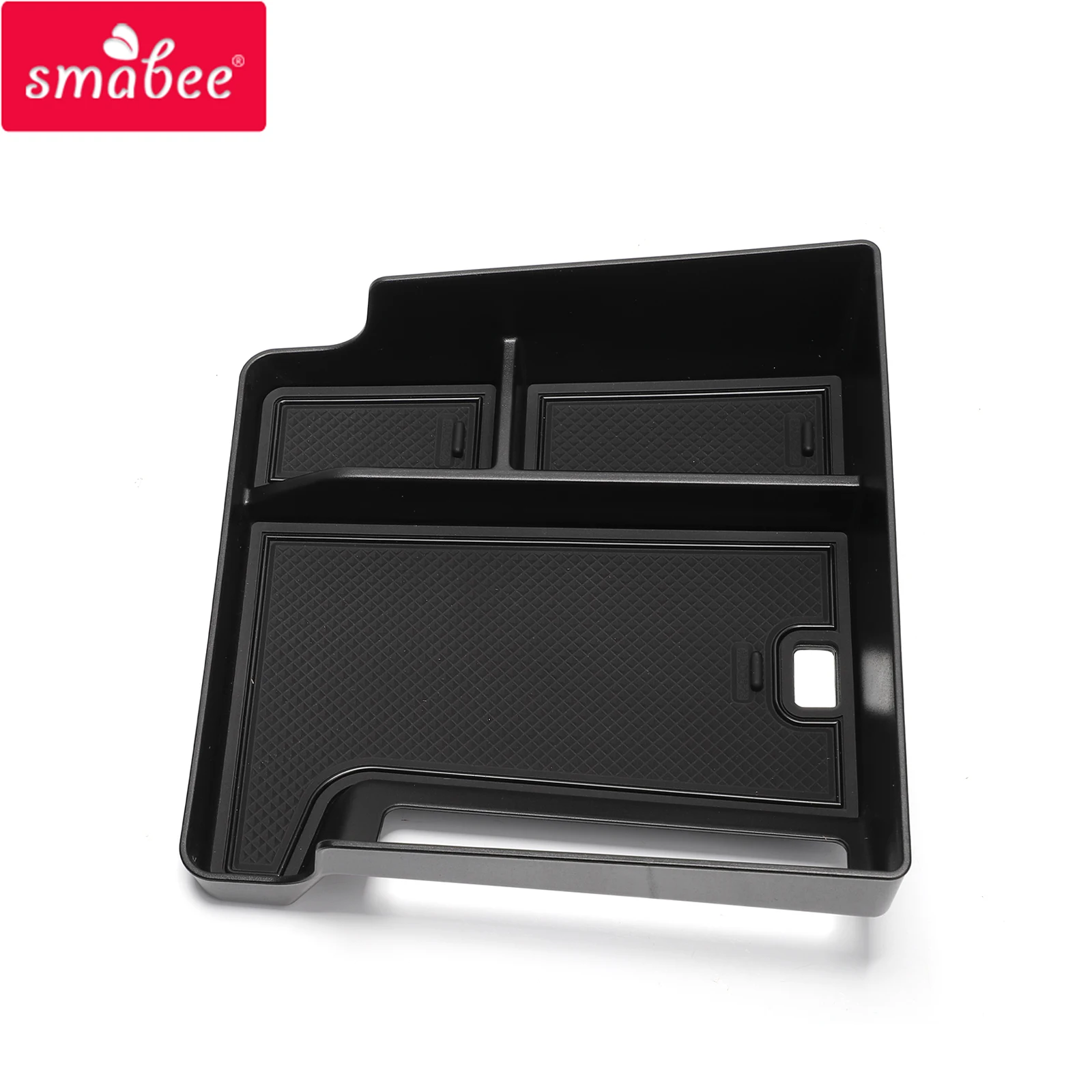 

Smabee Central Armrest Storage Box for Audi Q6 2023 Center Console Tray Organizer Accessories Stowing Tidying Black
