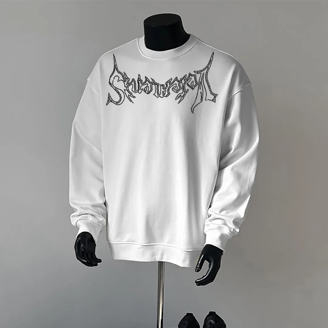 Unisex round Neck Sweatshirt Casual Comfortable Long Sleeve Printed T-Shirt Loose Fit Youth Fashion Spring Autumn Winter