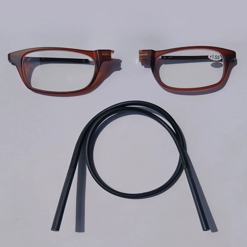 Portable magnetic reading glasses that can be hung around the neck with adjustable lanyard for men and women 2