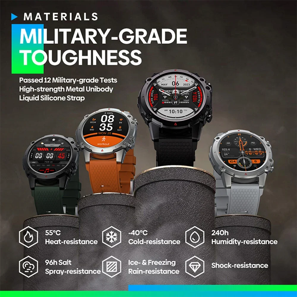

Vibe 7 Lite Smart Watch 280 mAh 1.47-inch Display Hi-Fi Bluetooth-Compatible Phone Calls Military-grade Toughness
