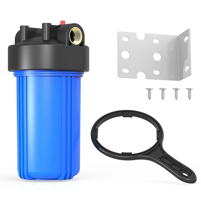 

10x4,5 дюйма корпус фильтра для всего дома, подходит для фильтров для скважин и городской воды, Прочная Система предварительной фильтрации фильтра