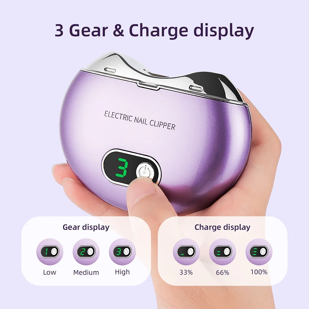 Automatic Nails Cutter Electric Nail Clipper Portable Nail Clipper Nail Sanding Mini Manicure Finger Toe Nail File Nail Grinder