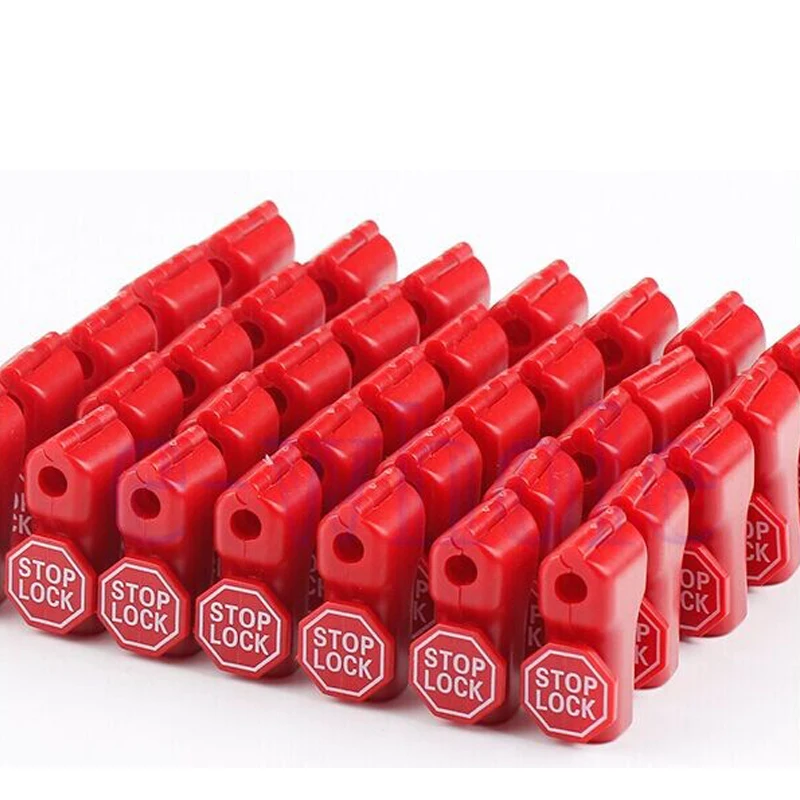 100pcs Eas Antitheft Retail Security Stop Lock Display Hook Stem Stop Lock 6mm Red