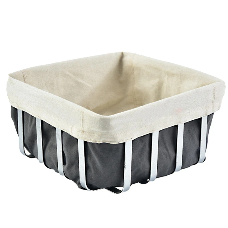 Metal Bread Basket, Bread And Fruit Basket, Basket Brunch, Metal Basket With Removable C Durable