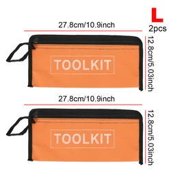 Durable Waterproof Canvas Tool Organizer with High - Quality Zipper (2pcs L yellow)