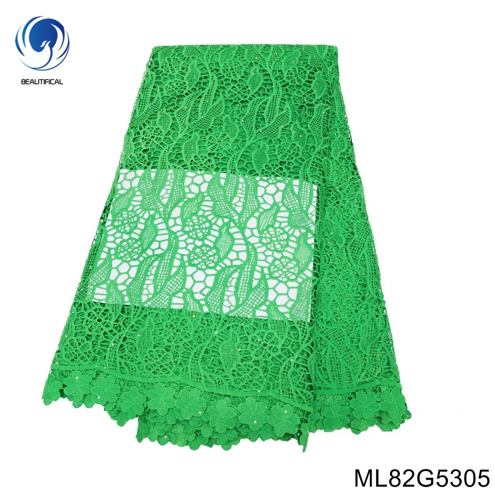 

2023 High Quality Beautiful Purple African Fabric Sewn Lace 5 Yard Hot Selling Water Soluble Nigerian Party Dress ML82G53