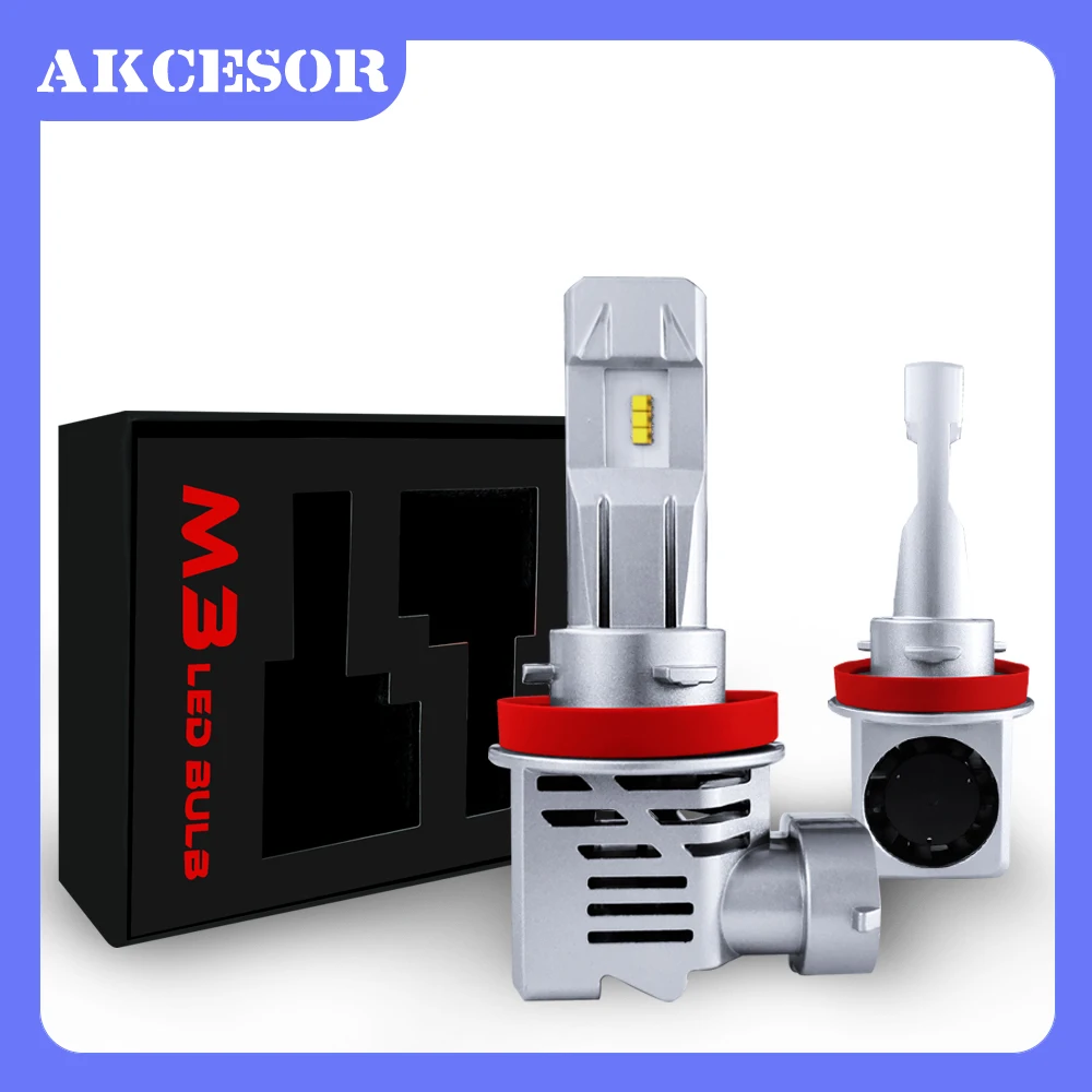 

H8 H9 H11 LED 55W Auto Lamp Waterproof Headlamp ZES Chips Mini Size No Noise Fan