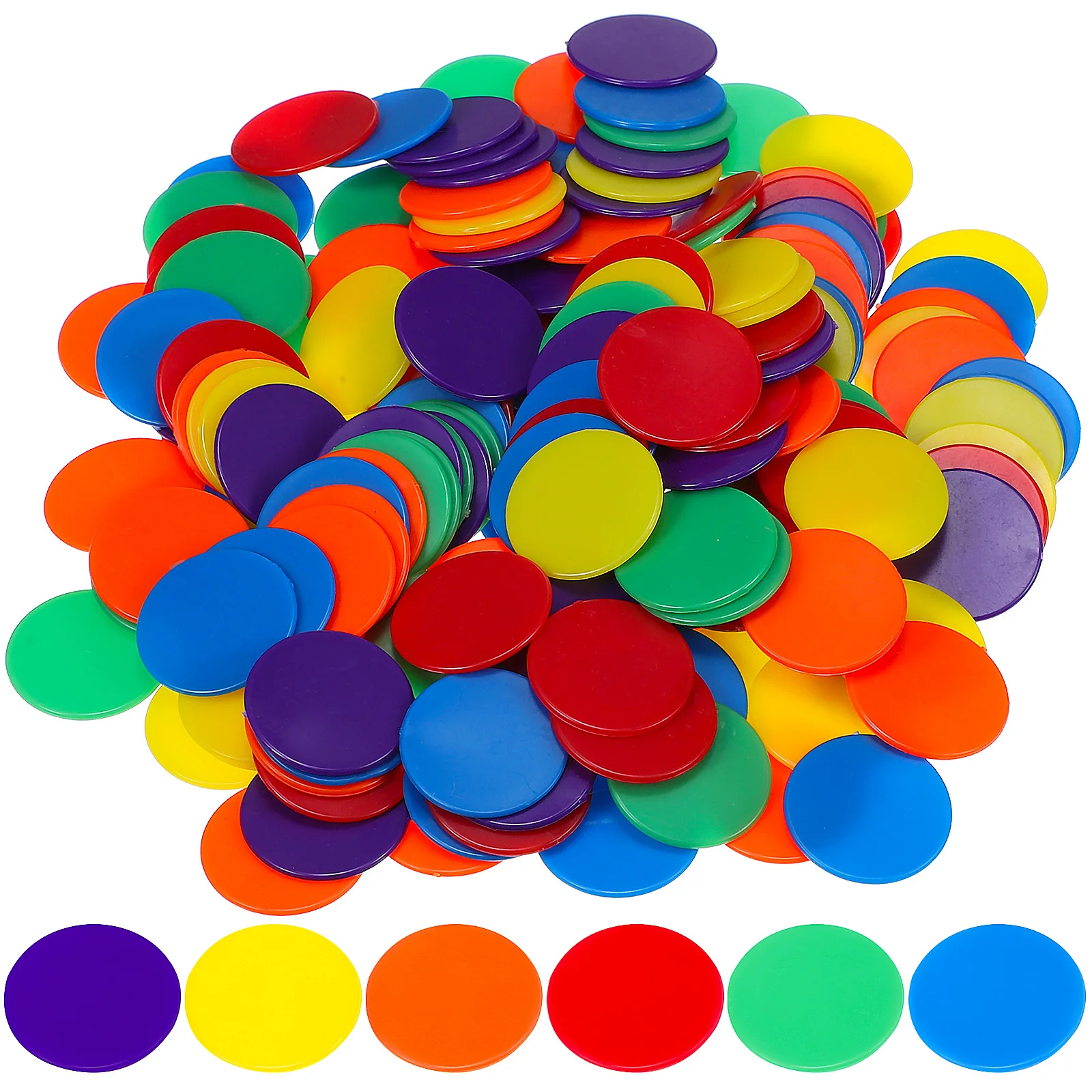 Counting Chips Bingo Chips Poker Cards Game Education Math Toys Discs Markers Children Kids Classroom Supplies 180pcs plastic bingo markers plastic game chips