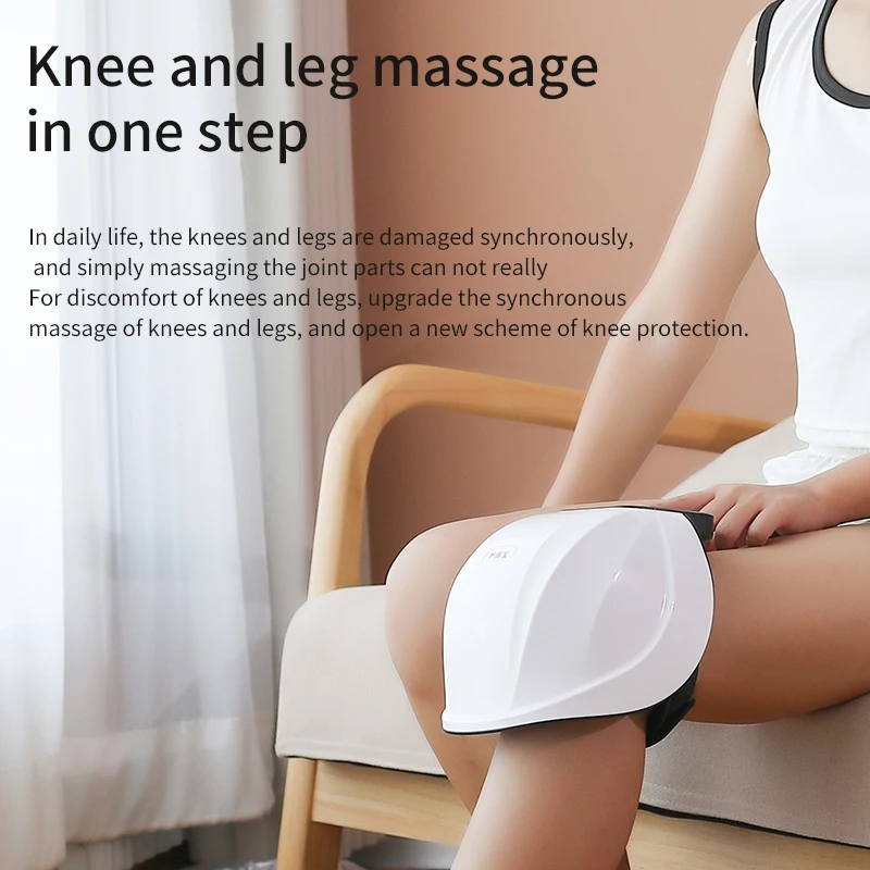 Wireless Knee Compress Massage Vibrating Heated Massager