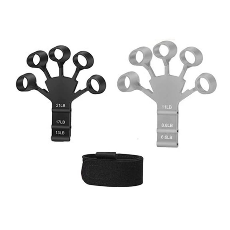 1pcs Silicone Gripster Grip Strengthener Finger Stretcher Hand Grip Trainer Gym Fitness Training And Exercise Hand Strengthene