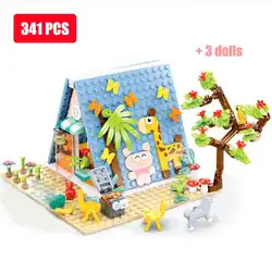 Deluxe Sakura Pet House & Garden Building Set (341PCS - Without Box)