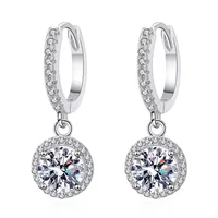 Evening Stillness - Women's Moissanite Earrings 2