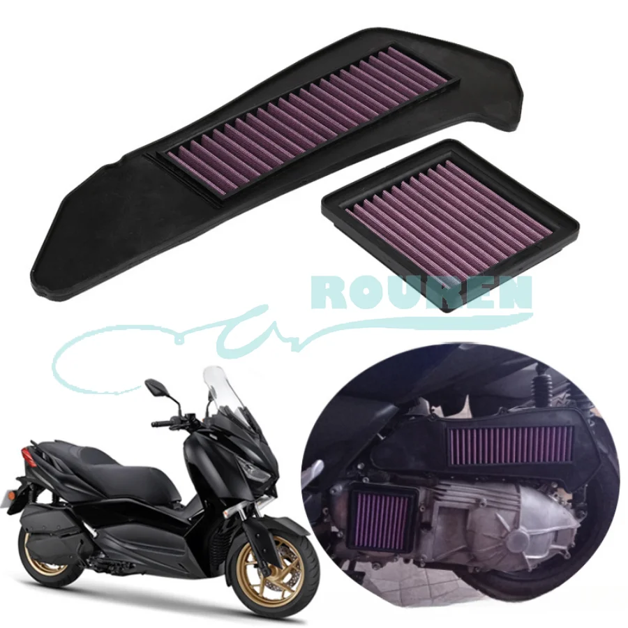 

Moto Bike Accessory Motorcycle For Yamaha XMAX300 XMAX 250 300 High Flow Air Filter Element Intake System Cleaner Modified Parts