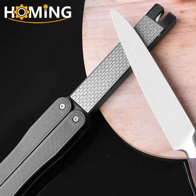 Folding Pocket Sharpener Diamond Knife Sharpening Stone Outdoor Survival  Grinding Whetstone Bar Knife Portable Kitchen Tools