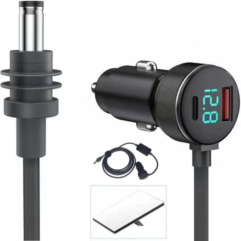Für Starlink Ladegerät USB Typ C Zigarettenanzünder Auto-Ladegerät 12V-24V Fahrzeuge 2/3M Digitales Voltmeter Wasserdichtes Verlängerungskabel – Detail 7
