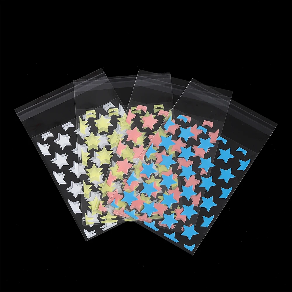 50 teile/los Stern Kunststoff Schmuck Paket Tasche für Ohrringe Halskette Armband Perlen Schmuck Organizer Display Verpackung Lagerung
