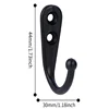 10Pcs Black Wall Mounted Small Hooks with Screws for Hanging Coat Bag Robe Towels Keys Kitchen Bathroom Rack Accessories 6