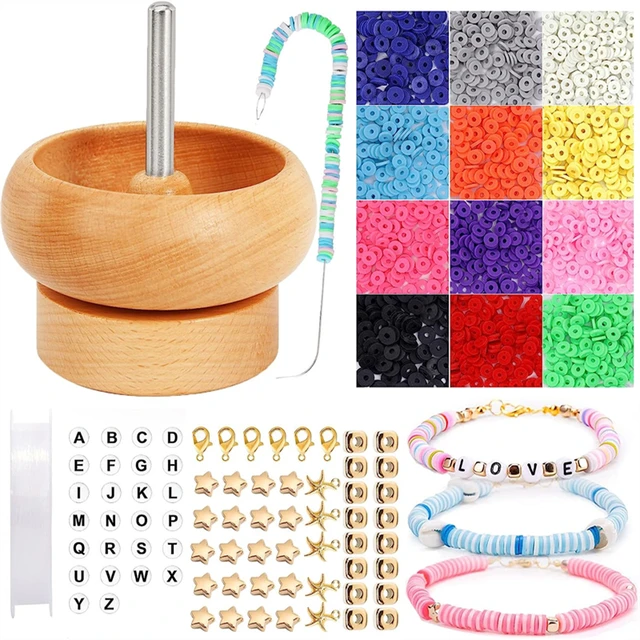 Clay Beads Spinner Wood Bead Spinner Waist Bead Spinner Electric Beading  Bowl For Jewelry Making And Seed Clay Beading DIY Craft - AliExpress