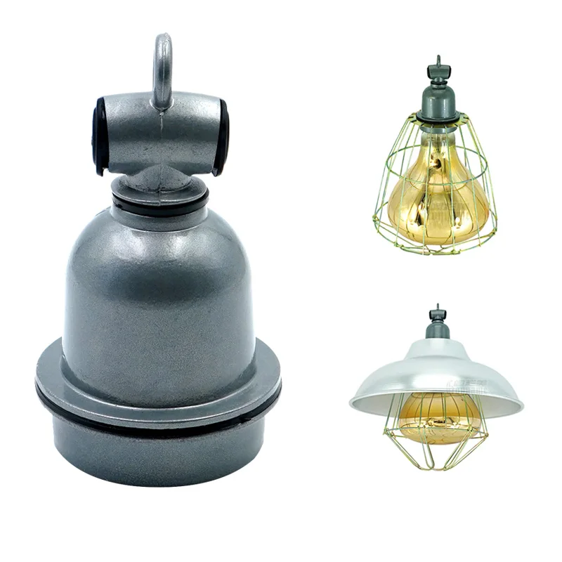 E27 220V Animal Heating Lamp Holder Insulation Waterproof Pet Heating Lamp Holder Ceramic Farms Tee