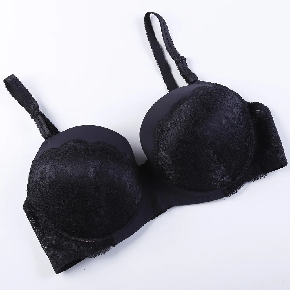 Women big bust Bra 36D 36E 38D 38C 40D 40C 40E 42D 42E 44C 46C 46D 44E mother Sexy Lace Push Up Bras cotton padded Underwear B06
