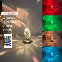 New Ins 16 Colors Shadow Romantic Diamond Crystal Light Lamp LED Atmosphere Projection Light USB Control Table Bar Bedside Decor 5