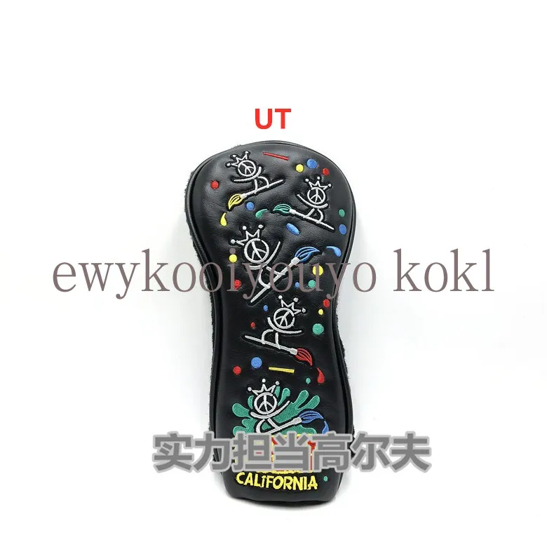 Snow Man Crown Golf Club Driver Fairway Woods Hybrid Ut Headcover Studio Design Cattle Sun Flower Lemon Tree Golf Head Cover golf club headcover