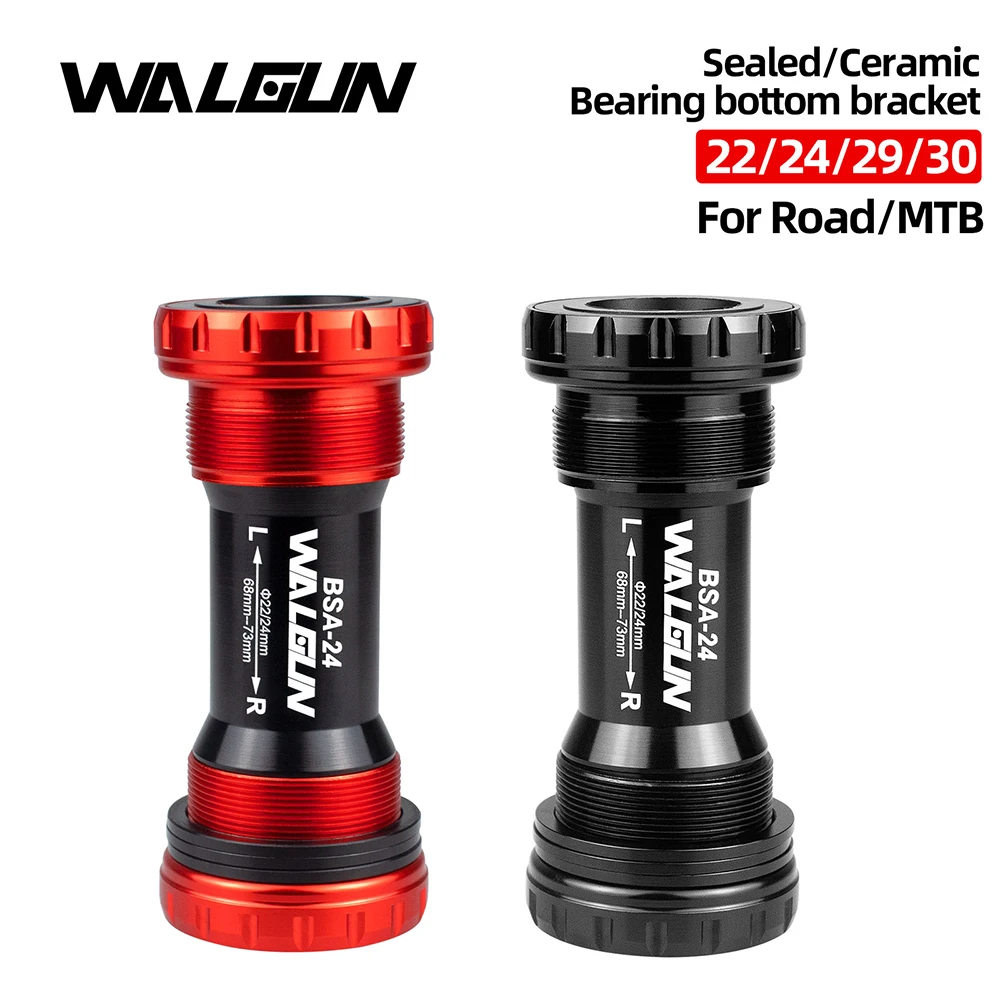 

Walgun BSA Bottom Bracket for Axis 24/22mm 29/30mm MTB Road Bike BB Bicycle Thread Bottom Bracket for Shiman SRM GXP Crankset