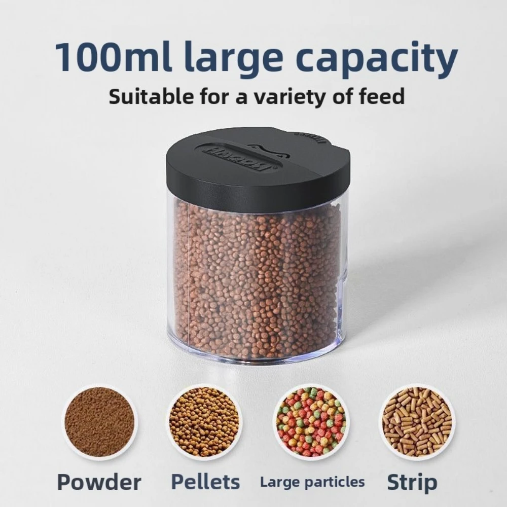 Automatic Programmable Aquarium Fish Feeder, 100ML Capacity, Battery Operated, Easy Setup