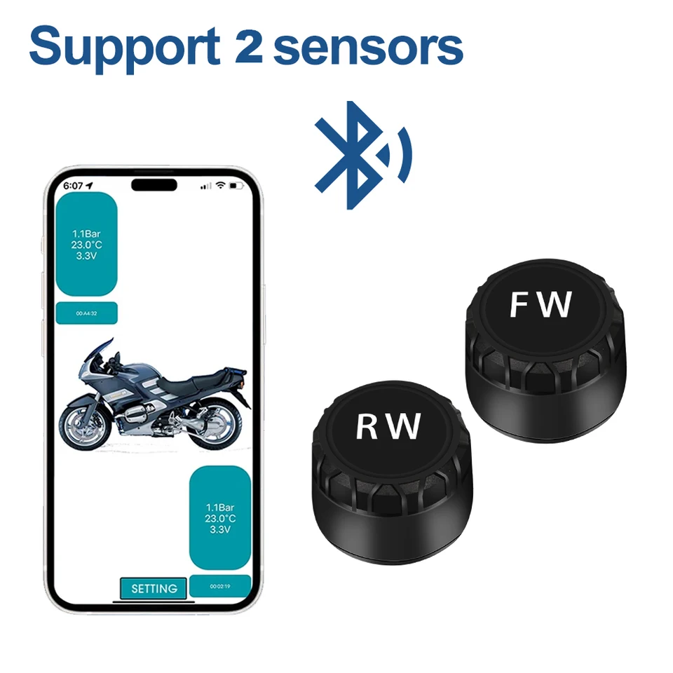 WYYHAA TPMS Sistema di Monitoraggio della Pressione dei Pneumatici, con 6 Sensori della Pressione dei Pneumatici LCD in Tempo Reale di Visualizzare WYYHAA TPMS Sistema di Monitoraggio della Pressione dei Pneumatici, con 6 Sensori della Pressione dei Pneumatici LCD in Tempo Reale di Visualizzare