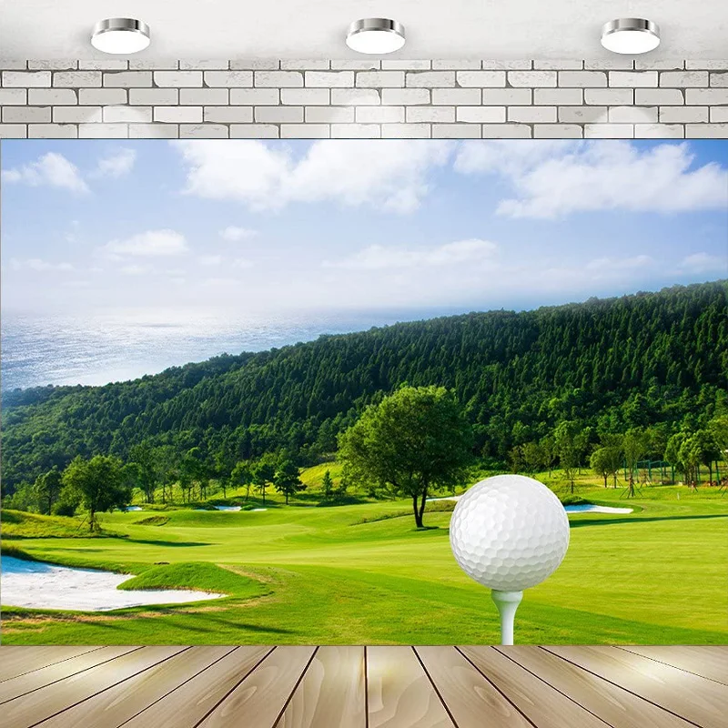 Задний фон для фотосъемки с изображением гольф-поля в спортивном стиле задний фон для фотостудии декор для вечевечерние НКИ и душа