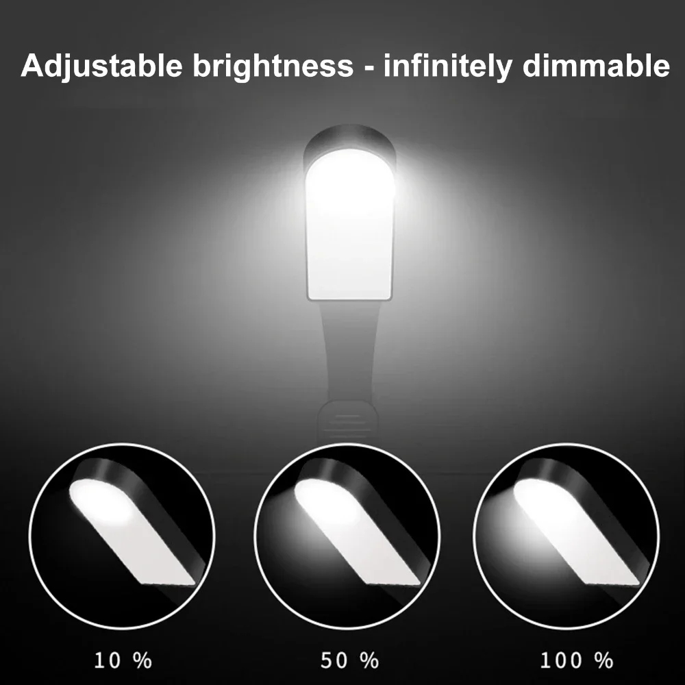 Portable Mini Desk Lamp Student Night Reading Light USB Charging LED Book Light 3 Source Clip Lamp