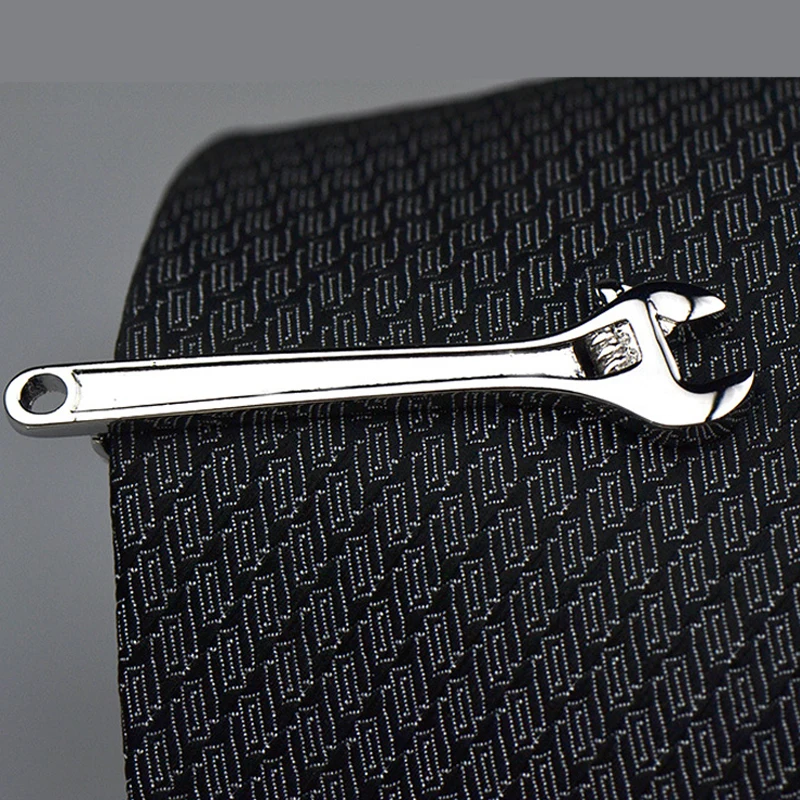 

Wrench Tie Clips High-quality Copper Men Gifts Daily Suit Shirt Accessories Personality Simple Business Necktie Clip