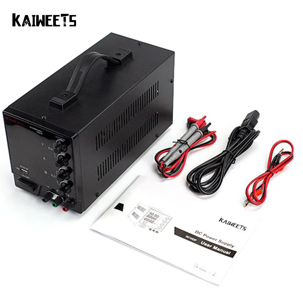 Kaiweets DC power supply 300w 30V 10A variable laboratory factory power supply