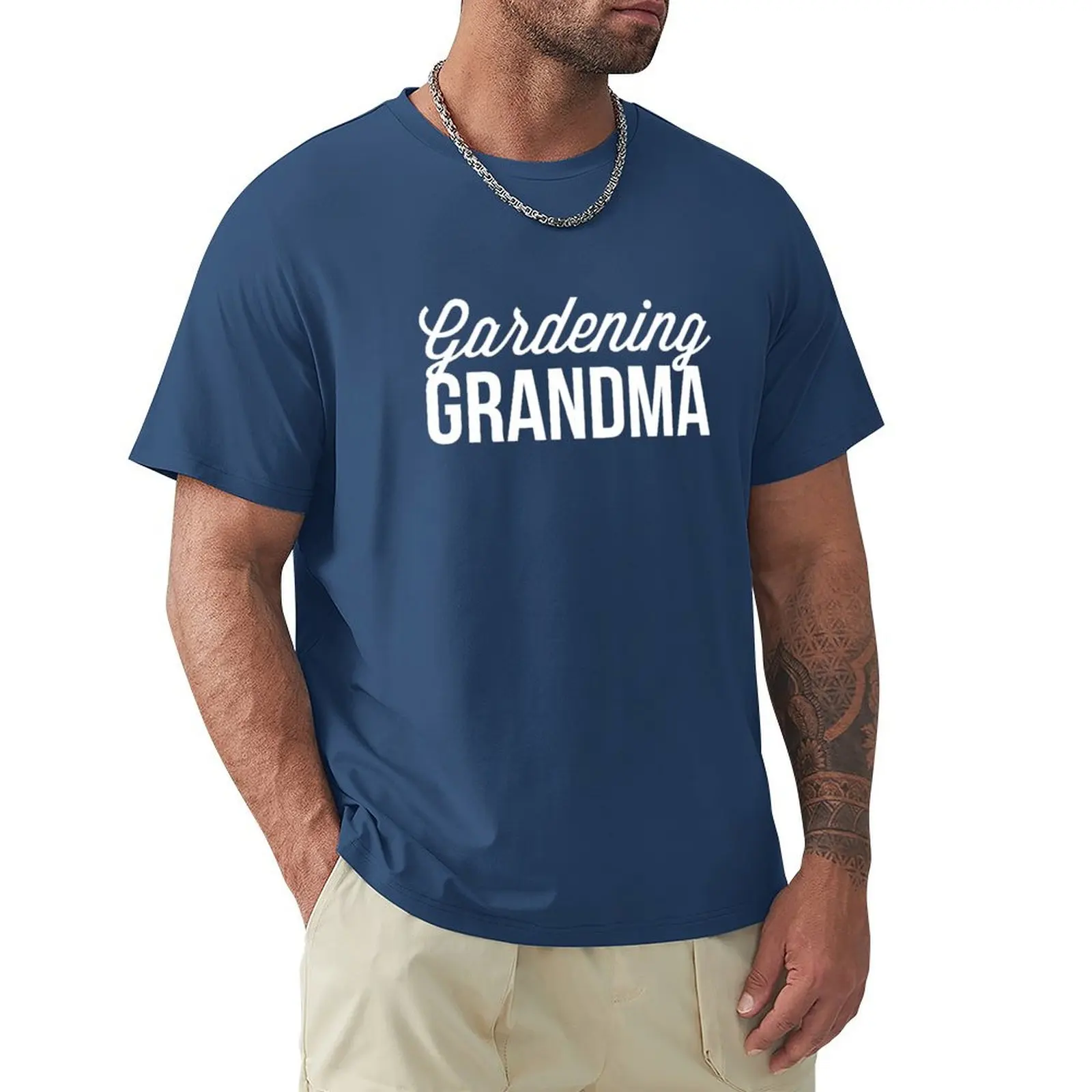 

Gardening Grandma T-Shirt vintage oversizeds korean fashion Men's t shirts