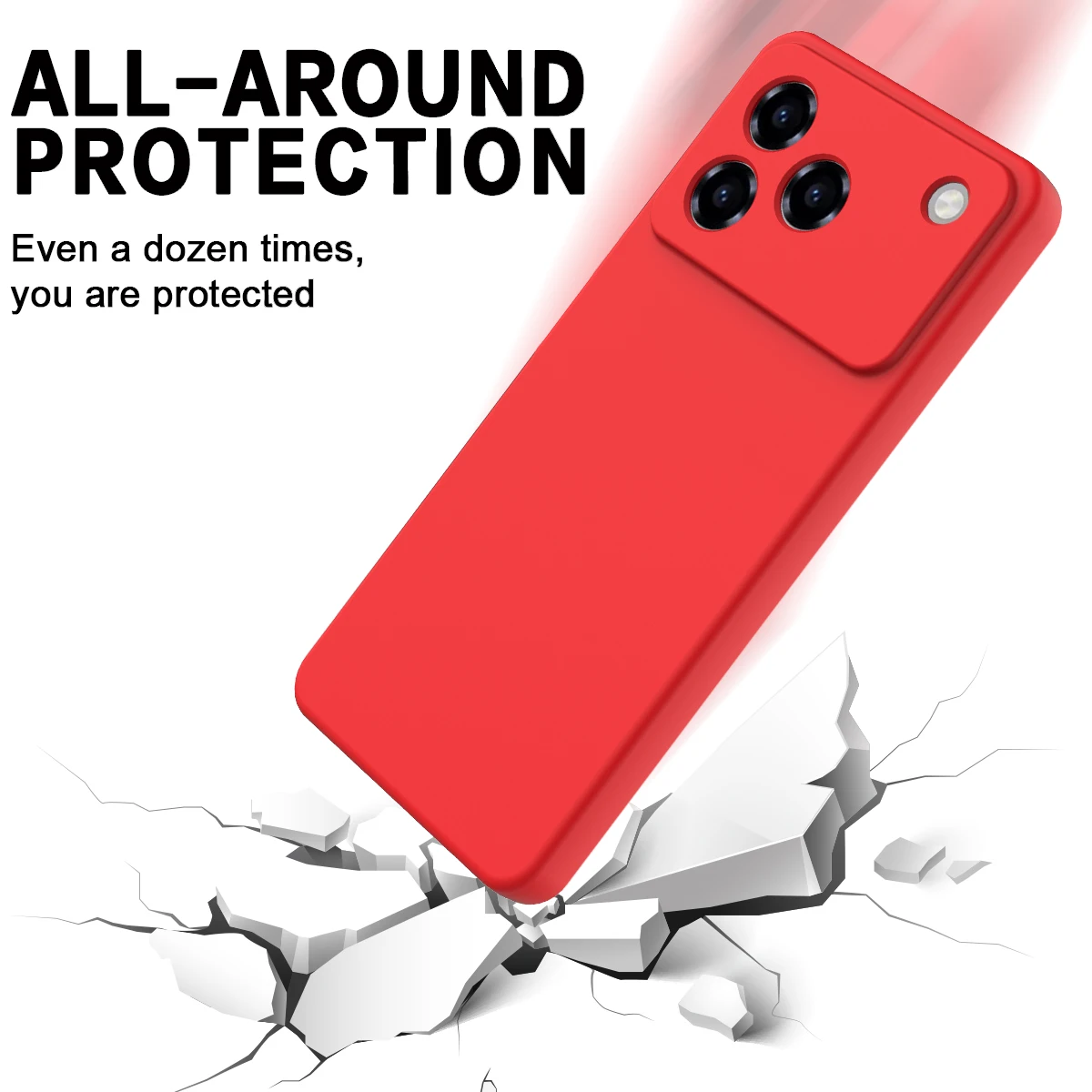 Ultra-Thin Fashion Matte Silicone Shockproof Case - Bare Feel Design